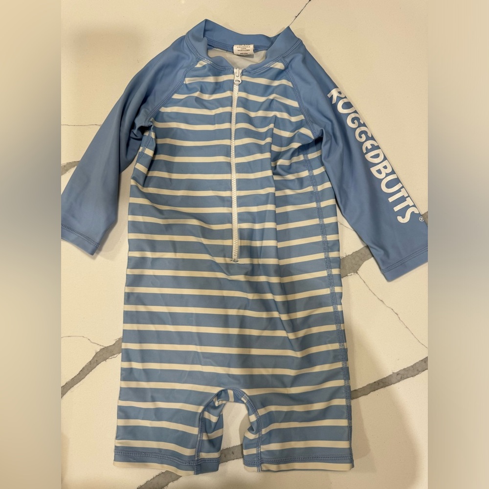 Boys' Logo Long Sleeve One Piece Rash Guard
